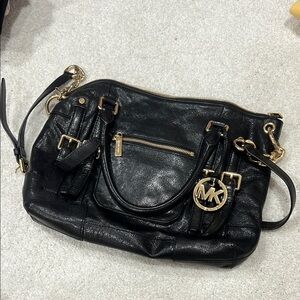 Michael Kors Black Leather Bag